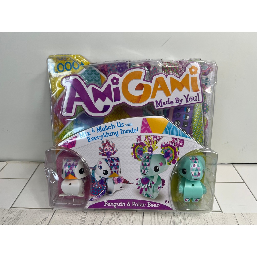 AmiGami Penguin & Polar Bear Figures Mix & Match Made By You New in Box